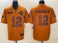 Men's Dallas Cowboys Roger Staubach Brown 2023 Salute To Service Retired Player Limited Jersey