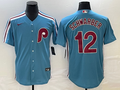 Men's Philadelphia Phillies Kyle Schwarber Blue Replica Player Jersey
