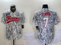 Men's Houston Texans C.J. Stroud Arctic Camo 2024 Salute to Service Player Jersey