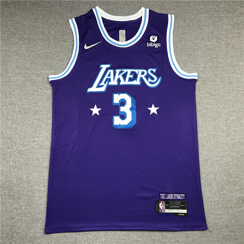 Men's Los Angeles Lakers Anthony Davis Purple Swingman Jersey - City Edition