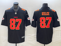 Men's Kansas City Chiefs Travis Kelce Black Fashion Game Jersey