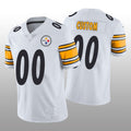 Men's Pittsburgh Steelers White Custom Game Jersey