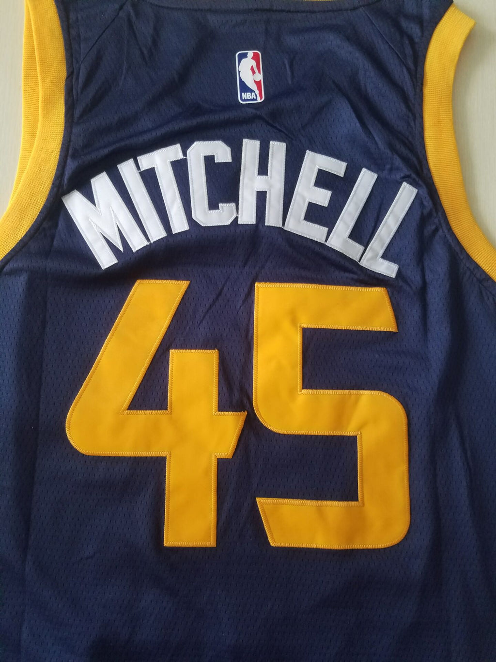 Men's Utah Jazz Donovan Mitchell Navy Replica Swingman Jersey