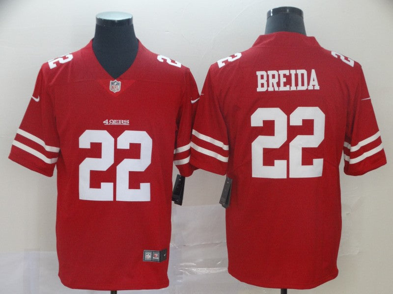 Men's San Francisco 49ers Matt Breida Red Game Jersey