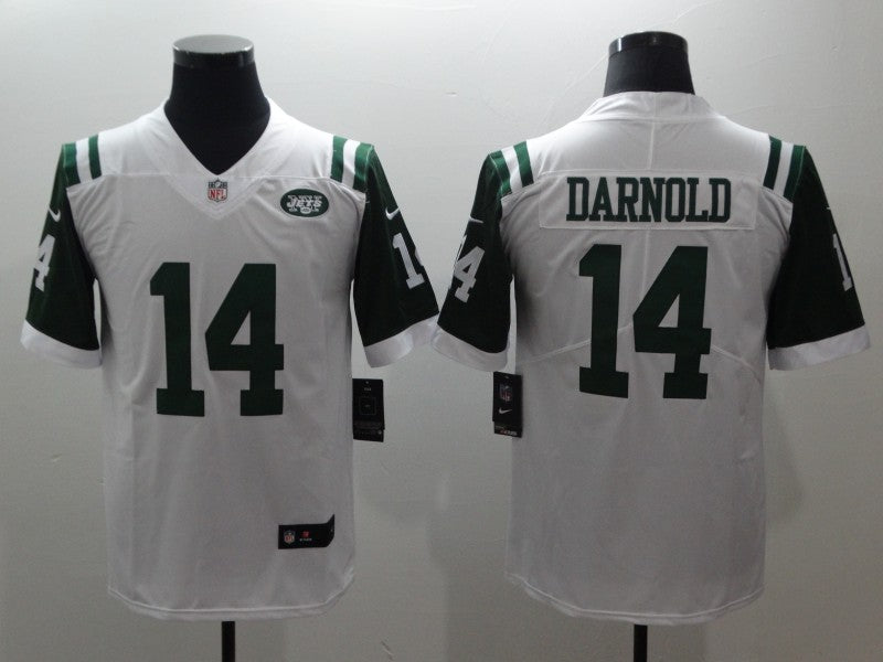 Men's New York Jets Sam Darnold White Game Player Jersey