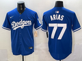 Men's Los Angeles Dodgers Andres Arias Royal Alternate 2 Replica Jersey