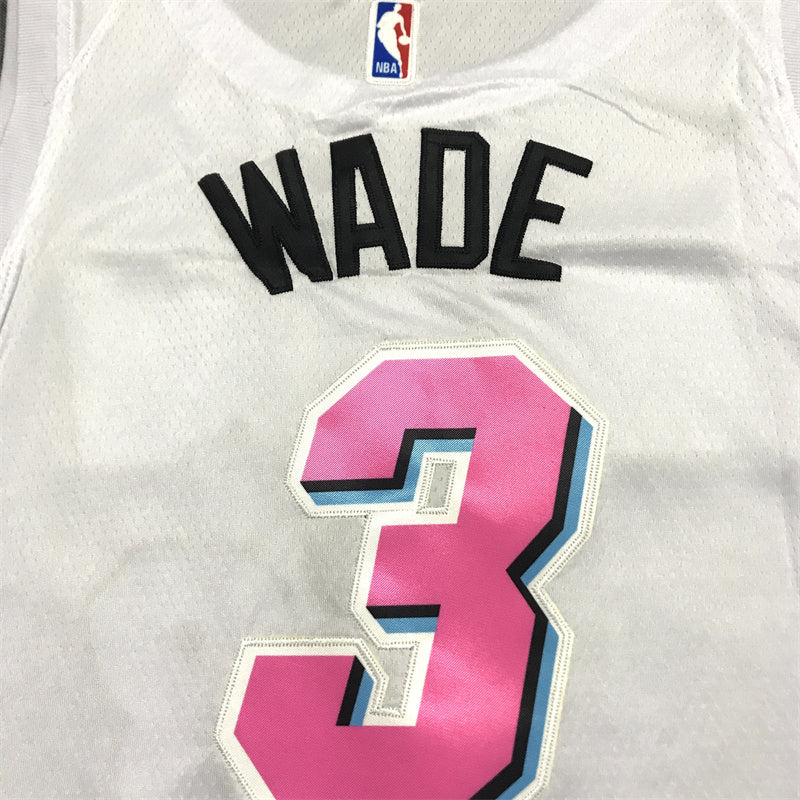 Men's Miami Heat Dwyane Wade White Swingman Jersey - City Edition