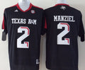 Men's Texas A&M Aggies Johnny Manziel Black Player Game Jersey