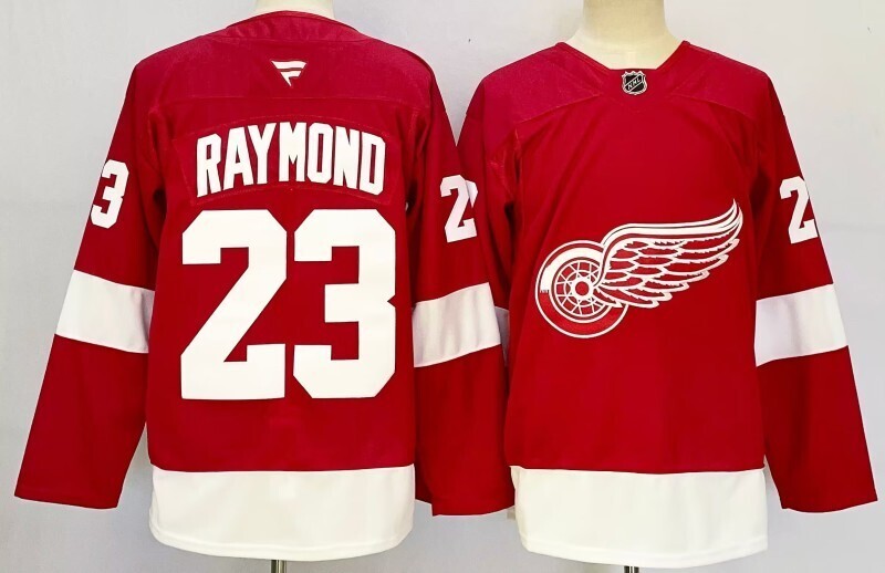 Men's Detroit Red Wings Lucas Raymond Fanatics Red Home Breakaway Player Jersey