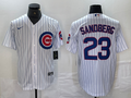 Men's Chicago Cubs Ryne Sandberg White Replica Baseball Jersey