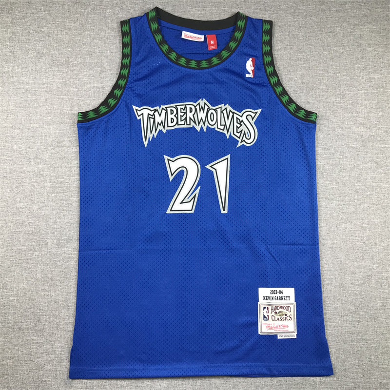 Men's Minnesota Timberwolves Kevin Garnett Hardwood Classics Swingman Jersey