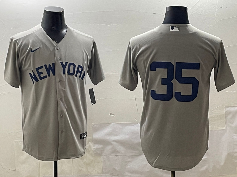Men's New York Yankees Cody Bellinger Gray Replica Player Jersey