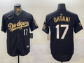 Men's Los Angeles Dodgers Shohei Ohtani Black Replica Player Jersey