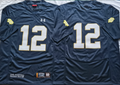 Men's Notre Dame Fighting Irish Ricky Watters Navy Player Game Jersey