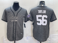 Men's New York Giants Lawrence Taylor Gray Game Jersey Joint Edition