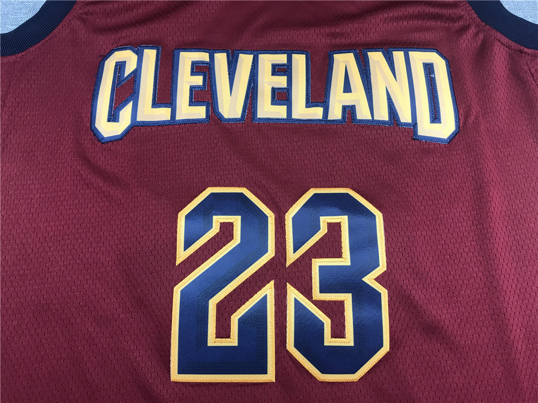Men's Cleveland Cavaliers LeBron James Red Swingman Player Jersey
