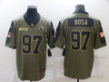 Men's San Francisco 49ers Nick Bosa Brown Player Game Jersey