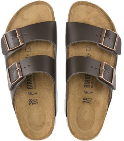 Birkenstock Arizona Natural Leather 0051101 Dark Brown Sandals