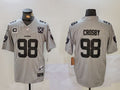 Men's Las Vegas Raiders Maxx Crosby Gray 2024 Vapor Limited Jersey