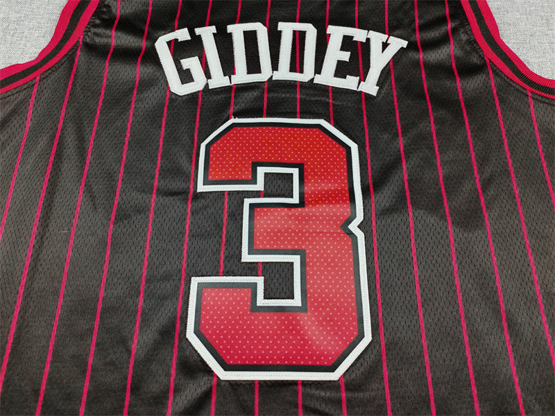 Men's Chicago Bulls Josh Giddey Black Swingman Jersey - Statement Edition