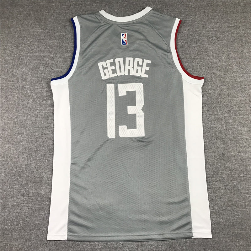 Men's LA Clippers Paul George Gray 2020/21 Swingman Jersey - Earned Edition