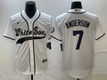 Men's Chicago White Sox Tim Anderson White Replica Player Jersey Joint Edition