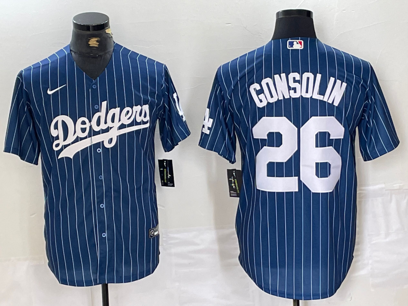 Men's Los Angeles Dodgers Tony Gonsolin Blue Replica Baseball Jersey