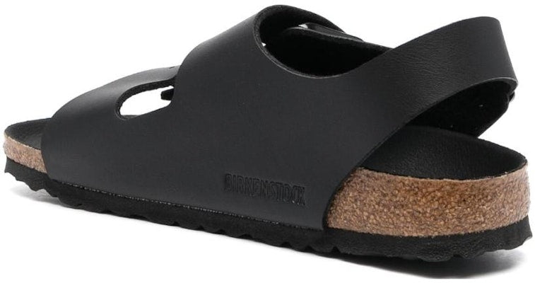 Birkenstock Arizona 1024998 Black Soft Footbed Leather Fashion Slippers