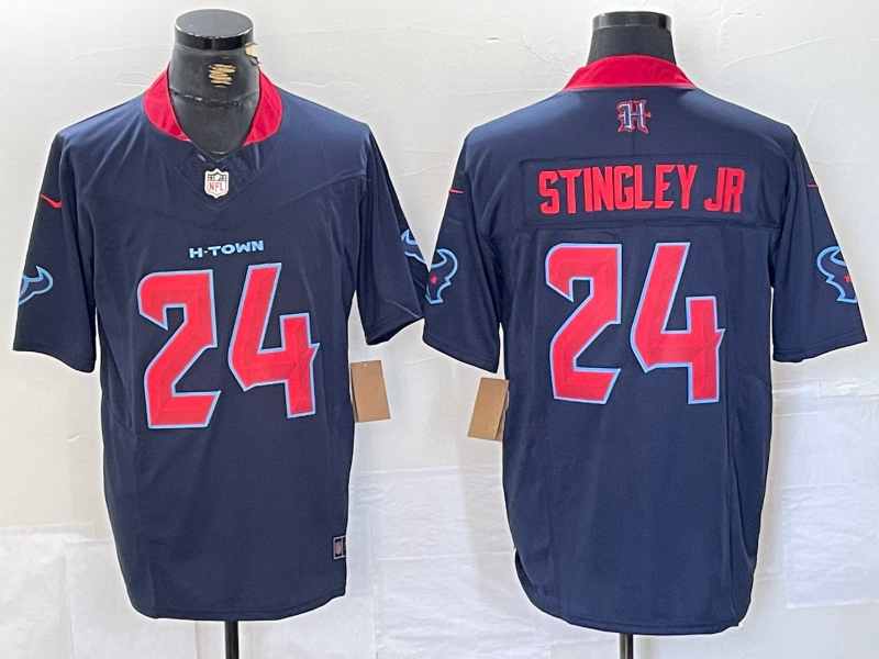 Men's Houston Texans Derek Stingley Jr. Navy 2nd Alternate Game Jersey