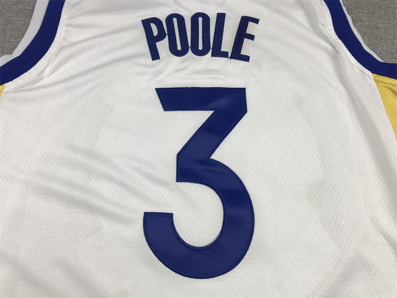 Men's Golden State Warriors Jordan Poole White 2022/23 Swingman Jersey - Association Edition