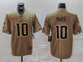 Men's New England Patriots Drake Maye Olive 2022 Salute To Service Limited Jersey