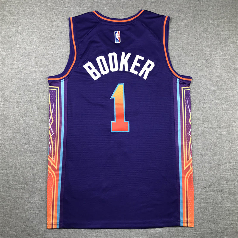 Men's Phoenix Suns Devin Booker Purple 2023/24 Swingman Jersey - City Edition