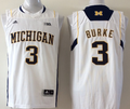 Men's Michigan Wolverines Trey Burke White Team Replica Basketball Jersey