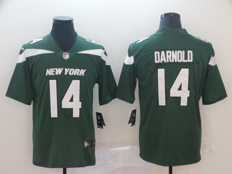 Men's New York Jets Sam Darnold Green Game Player Jersey