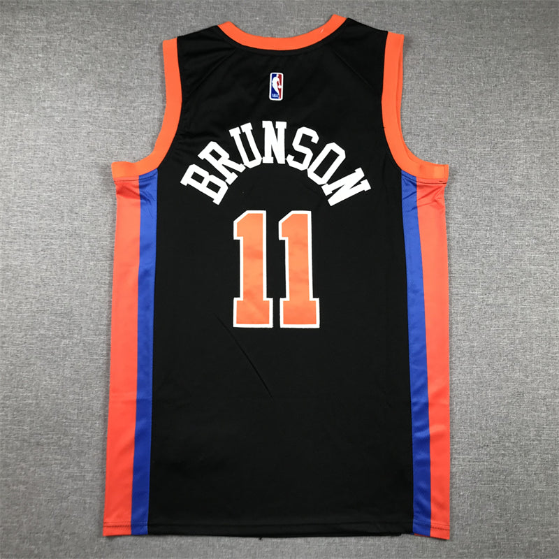 Men's New York Knicks Jalen Brunson Black 2022/23 Swingman Jersey - City Edition