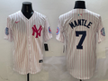 Men's New York Yankees Mickey Mantle White Team Player Jersey