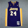 Men's Los Angeles Lakers Kobe Bryant Purple Hardwood Classics Authentic Jersey