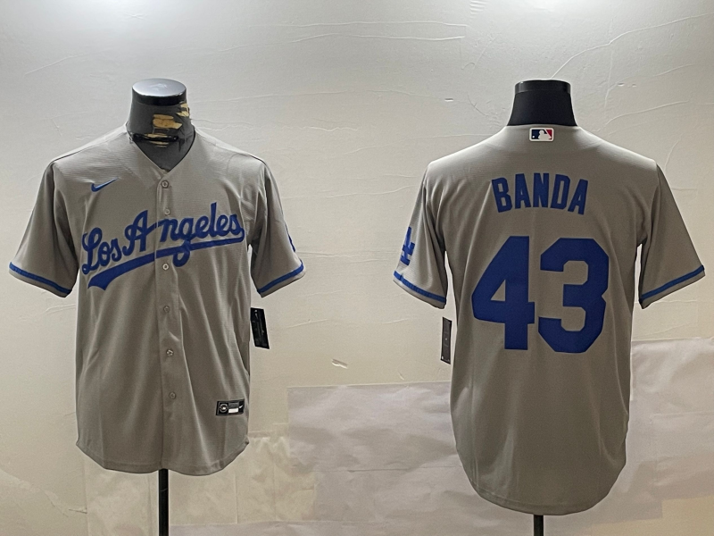 Men's Los Angeles Dodgers Anthony Banda Gray Replica Player Jersey