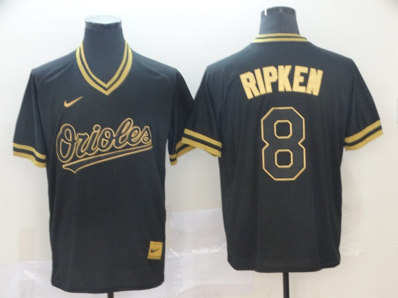 Men's Baltimore Orioles Cal Ripken Jr. Black Authentic Player Jersey