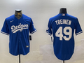 Men's Los Angeles Dodgers Blake Treinen Royal Replica Player Jersey