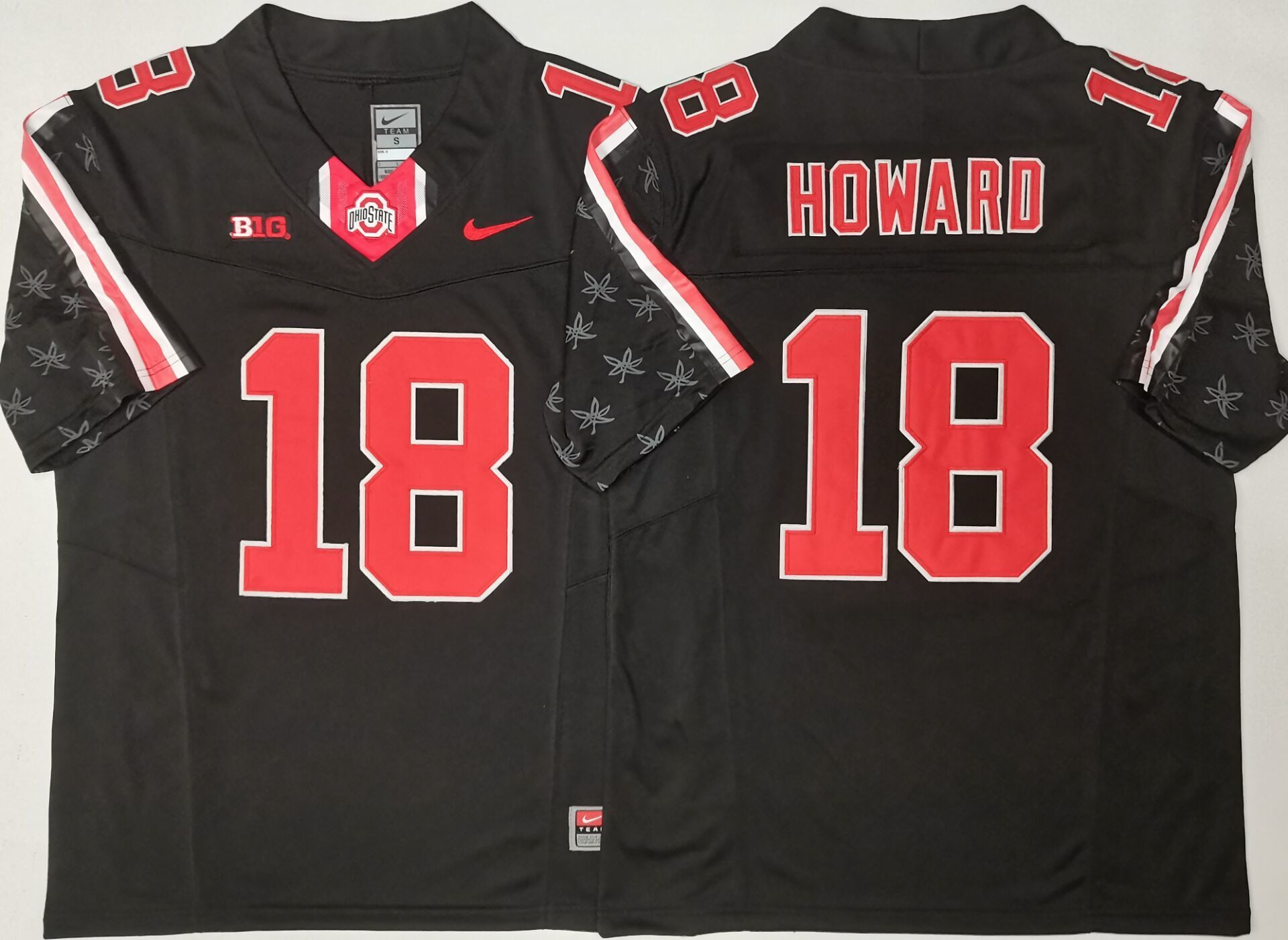 Men's Ohio State Buckeyes Will Howard Black Player Jersey
