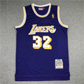 Men's Los Angeles Lakers Magic Johnson Purple Throwback Jersey