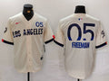 Men's Los Angeles Dodgers Freddie Freeman Cream 2024 City Connect Limited Player Jersey