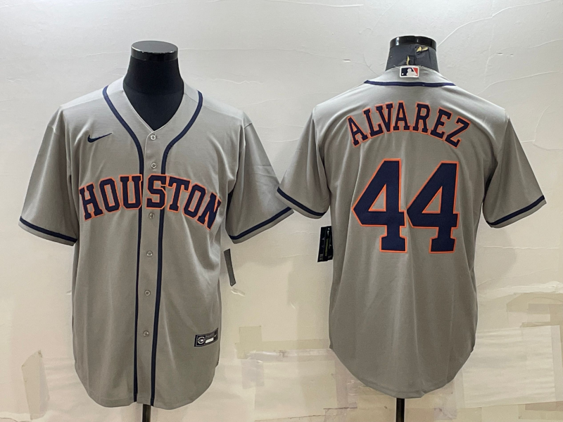 Men's Houston Astros Yordan Alvarez Gray Replica Player Jersey