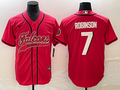 Men's Atlanta Falcons Bijan Robinson Red Game Jersey Joint Edition