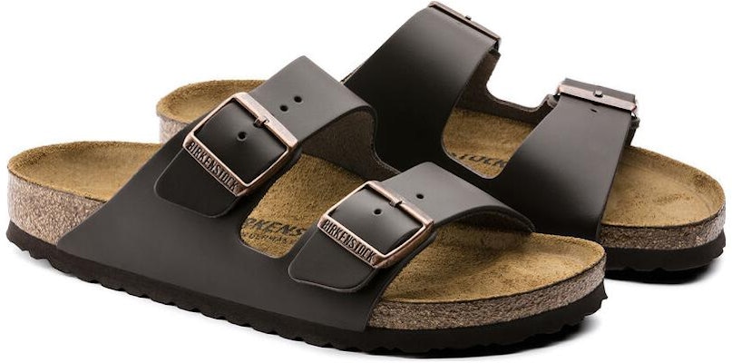 Birkenstock Arizona Natural Leather 0051101 Dark Brown Sandals