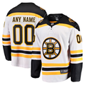 Men's Boston Bruins Fanatics White Away Breakaway Custom Jersey