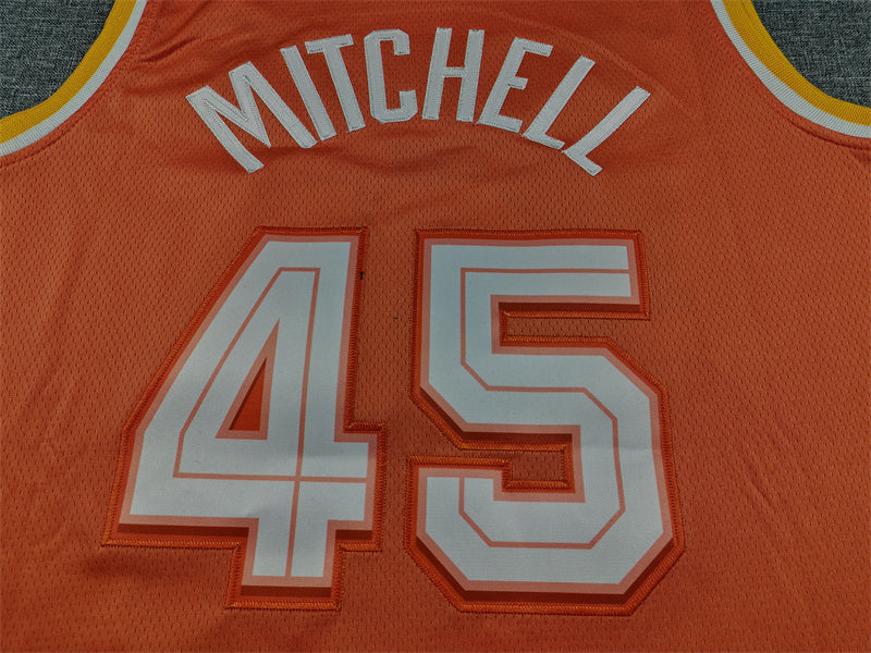 Men's Cleveland Cavaliers Donovan Mitchell Orange 2025/26 Swingman Jersey - City Edition