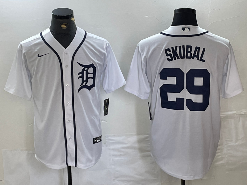 Men's Detroit Tigers Tarik Skubal White Home Limited Player Jersey