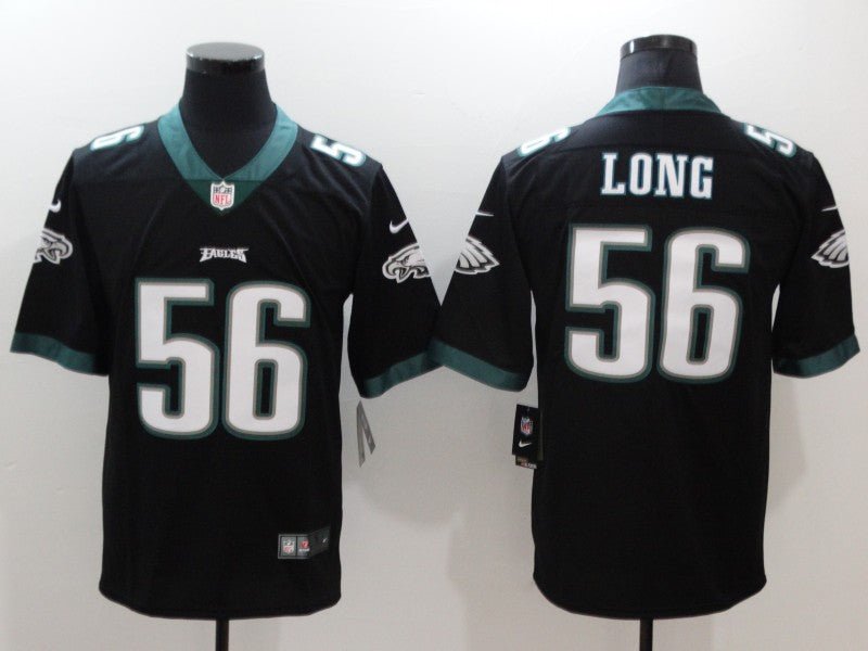 Men's Philadelphia Eagles Chris Long Black Game Jersey